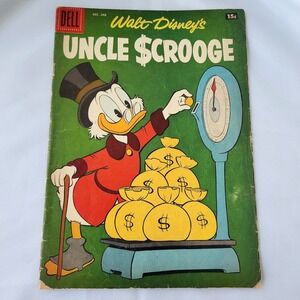 Walt Disney's Uncle Scrooge #15 Dell 1956 Silver age Carl Barks Icon Money Cover